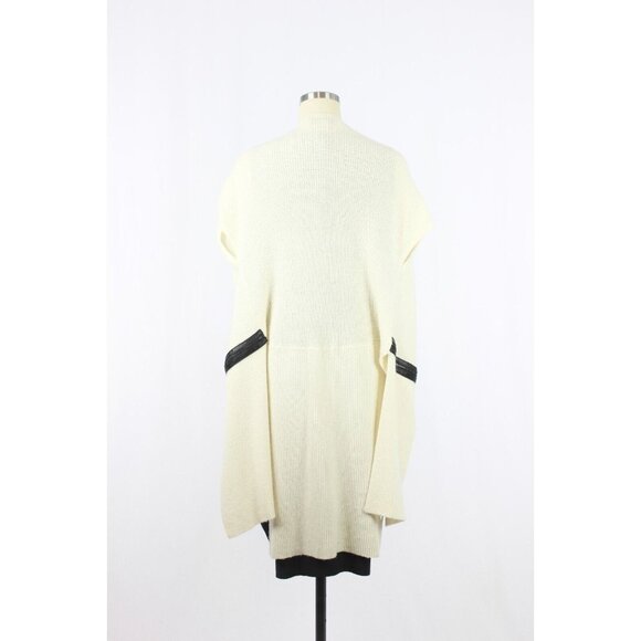 ROBERT RODRIGUEZ Cream Wool Cashmere Knit Zipper Wrap Cardigan Sweater, Size XS - Picture 3 of 16